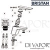Bristan Sail Basin Mixer Clicker Waste Spares